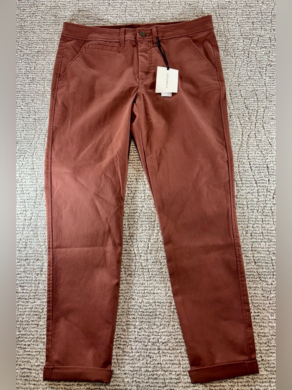 NEW 41 Hawthorn Stitch Fix Women’s Size 16 Brown Chino-Style Trouser Pants